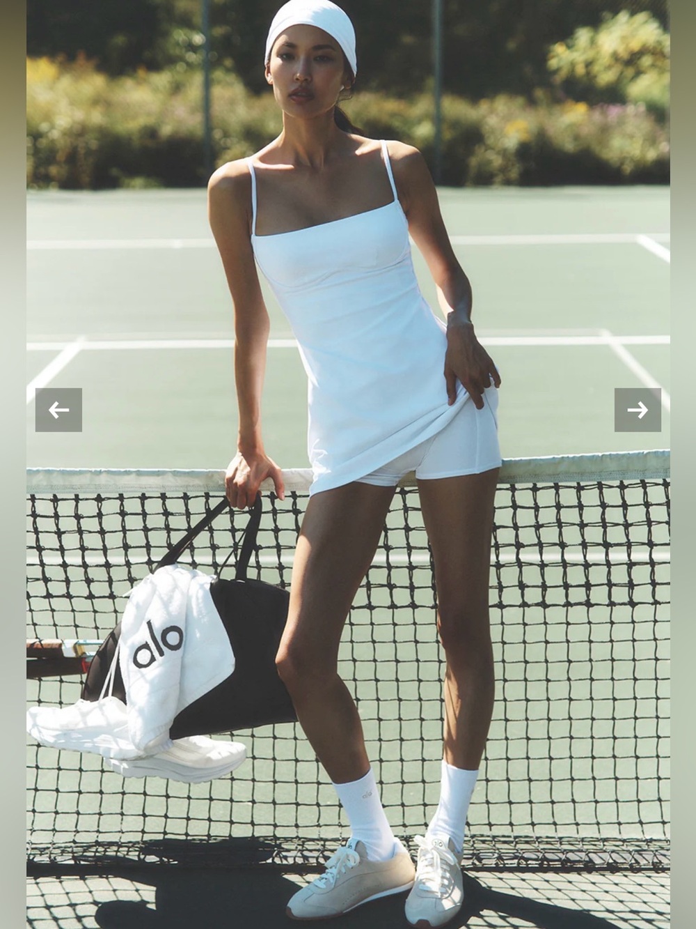 ALO Yoga Airbrush Streamlined mini tennis dress sz Small